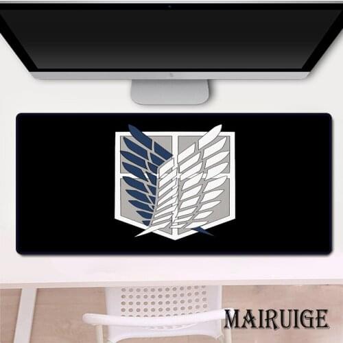 Attack on Titan Large Mouse Pad Computer Decoration Anime XXL Mousepad Pc Laptop Gamer Gaming Accessories Desk Mat Keyboard Pad