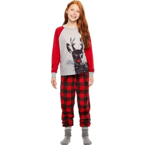 Children Pajamas Set Long Sleeve Pyjamas Girl Cartoon Home Clothes Kid Sleepwear christmas Nightwear Homewear Pijamas Set 2020