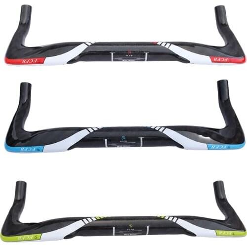 FCFB full carbon TT HANDLEBAR 400/420/440MM Time Trial Handlebar Track Bike Parts internal handlebar super bar