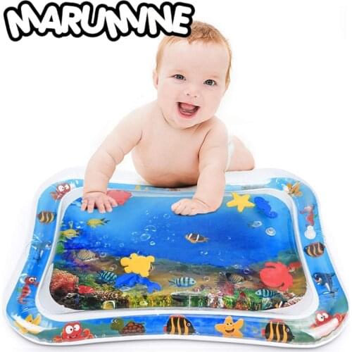 Marumine Baby Water Play Mat Kids Watermat 2-IN-1 Babies Activity Gym Toys Inflatable Creative Carpet Games Mat for Children
