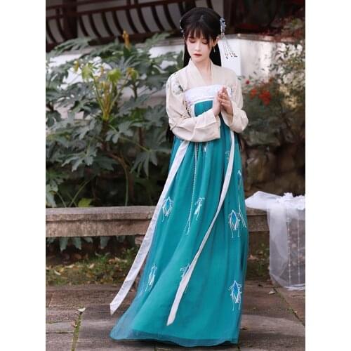 Chinese hanfu womenTraditional Fairy Costume Hanfu dress Oriental Folk Dance Clothing Lady Han Dynasty Princess Dress Cosplay