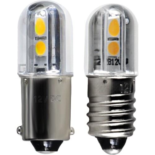 Lampara super mini led bulb E10 BA9S T4W 6v 12v 24v 36v 48v 110v 220v Indicator lights Warning Light Signal energy saving lamp
