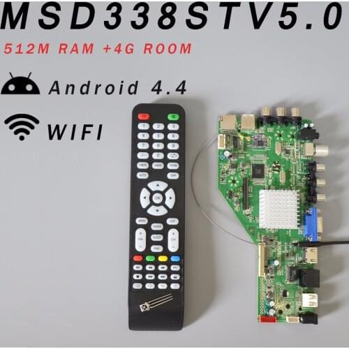 RAM 512M & 4G storage MSD338STV5.0 Intelligent Wireless Network TV Driver Board Universal Andrews LCD Motherboard 1024M Android