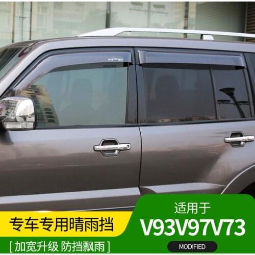 Window rain eyebrow flashing board modified off-road accessories 4PCS For Mitsubishi Pajero V73 V93
