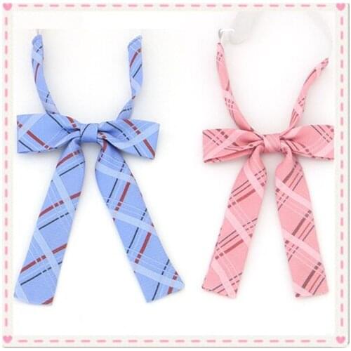 Cute Girls Womens Japanese Uniform JK Neck Bow Tie Long Lolita Bow knot Preppy Style