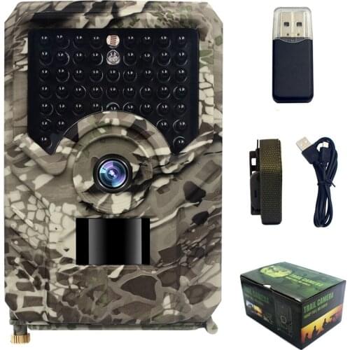 Hunting Camera Outdoor IP54 Waterproof 1080P Trail Camera 16MP PIR Infrared Night View Camcorder Wildlife Observation Camera