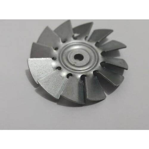 Indutrial By Pass Vacuum Cleaner Parts 9-blade Iron Fan Blade 62mm diameter with 5.7mm hole