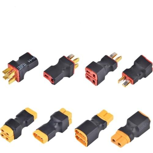 RC Connector T Plug XT60 XT90 Series Parallel Connection Convert Plugs Connector Lipo Battery Connect 2PCS Hobbies Accessories