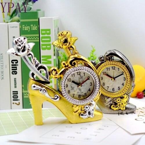 Retro simulation high heels 5-inch photo frame clock export alarm clock wholesale supply home furnishings gifts