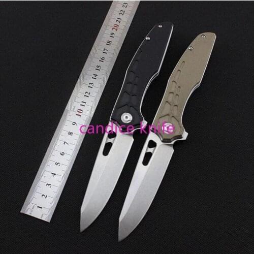 EF19 Folding Knife D2 Blade G10+steel Handle Hunting Camping Survival Tactical Pocket EDC Knife Outdoor Multi Tools