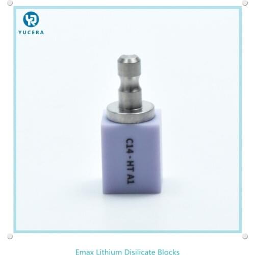 Dental Lithium Dislicate Blocks High Translucent Yucera Emax Glass Ceramic Block for Dental Lithium Dislicate