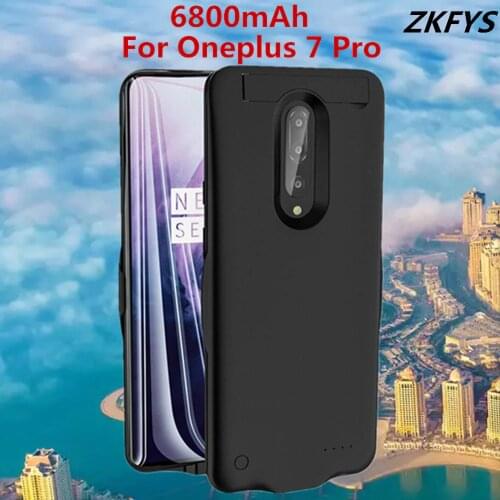 6800mAh High Quality External Power Bank Battery Pack Backup Charger Case For Oneplus 7 Pro Fast Phone Charger Battery Case