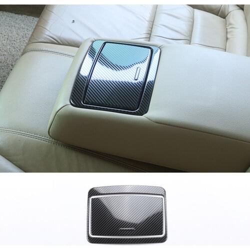 FOR Honda Accord 8th 2008 2009 2010 2011 2012 carbon fiber steel inner rear water cup trim 1pcs