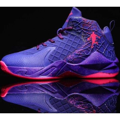 High-top Jordan Basketball Shoes Couple Outdoor Sneakers Cushioning Breathable Sport Shoes Outdoor Male Training Ankle Boots