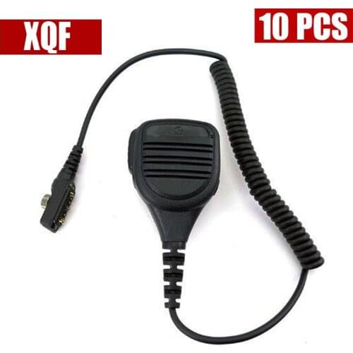 XQF 10PCS Speaker Microphone mic for Hytera Radio PD700 PD700G PD780 PD780G PT580 PT580H Radio
