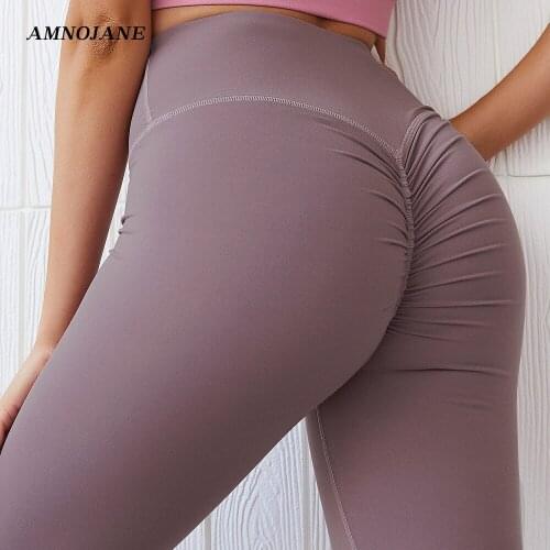 XS-XL Running Gym Yoga Pants Seamless Scrunch Butt Workout Leggings High Waist Sport Women Fitness Clothing Push Up Legging Sexy