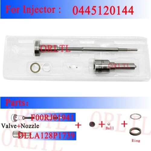 ORLTL Valve F00rj01941 Spare Part Repair Kit, Diesel Injector sprayer DLLA128P1739(0433172063) For 0445120144