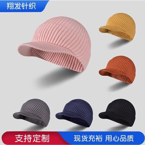 Winter Dome Cap Outdoor Warm Wind-Resistant Wool Hat