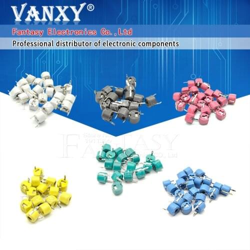 20pcs JML06-1 6mm 5PF 10PF 20PF 30PF 40PF 50PF 60PF 70PF 120PF trimmer Adjustable capacitor 5P 10P 20P 30P 40P 50P 60P 70P 120P