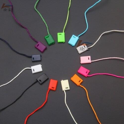 1000 pcs Colorful Universal Hanging Tablets Clothing Tag Rope Green Purple Blue Tag String