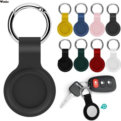 2021 For Apple Airtag Case Silicone Protective Sleeve Cover Keychain Airtags-tracker 1PC Silicone Case For Airtags Accessories