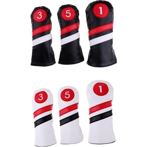 6 Pack (2 Set) Golf Driver, 3 or 5 Fairway Woods & Wood Headcovers Club Replacement