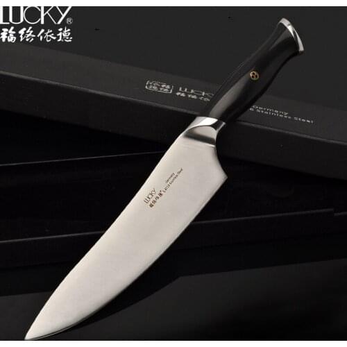 8inch Chef Kitchen Knife German DIN 1.4116 Stainless Steel Super Sharp Gyutou Meat Cutter Knives Cooking Tool with ABS Handle 34