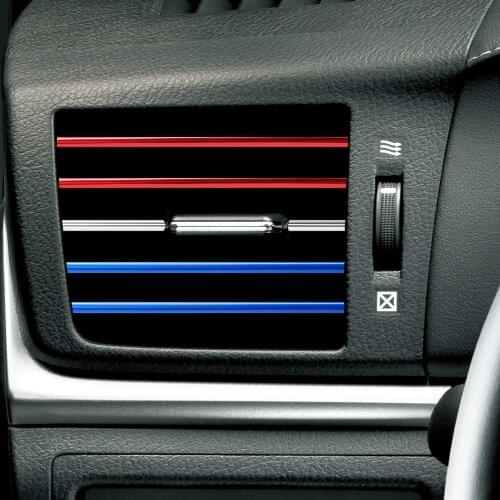 Car Air Conditioner Outlet Grille Decorative Stickers for toyota chr corolla camry prius venza prado Rav4 Auris Yaris aygo