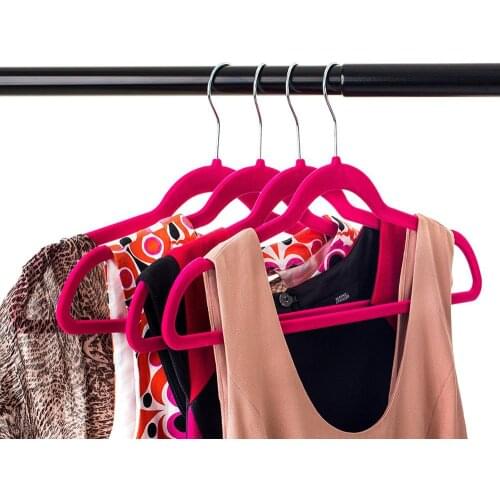 Velvet Hangers Heavyduty Non Slip Velvet Suit Hangers White Chrome Hooks Space Saving Clothes Hangers