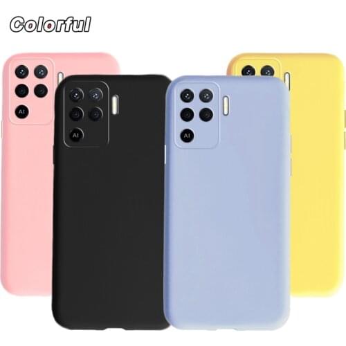 For Oppo A94 4G Case Liquid Silicone Soft TPU Back Cover for OPPO Reno 5F 5Lite Cases Funda for OPPOA94 A 94 Bumper Capa Reno5 F