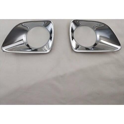 For Nissan NAVARA D23 NP300 2014 2015 ABS Chrome Front Foglight Fog Light Cover Trim Car Protect Accessories