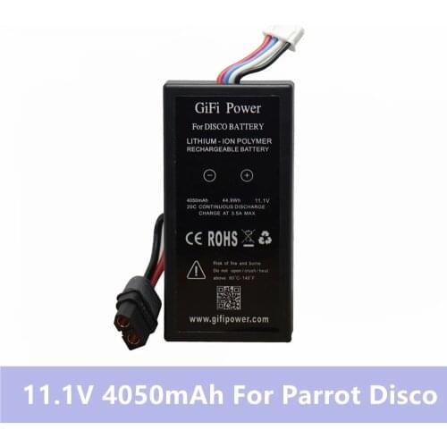 GiFi Power Parrot Disco Drone Battery 11.1V 4050mAh Li-po Battery For Parrot Disco RC Drone Parrot Disco Battery