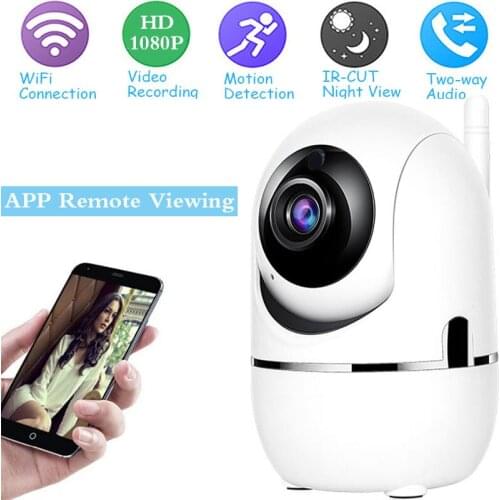 IP Camera 1080P Mini CCTV Sucurity Wifi Cameras Two Way Audio Night Vision Support SD Card Indoor Home Automatic tracking Camera