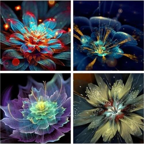 FIYO 5D DIY Diamond Painting Full Round&Square New Arrival Flower Rhinestones Embroidery Sale Mosaic Decor For Home&Bathroom