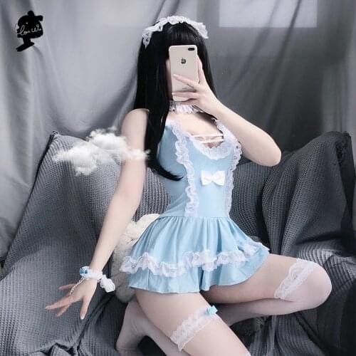 Kawaii Lingerie Amine Sexy Maid Cosplay Clothes Lolita Dress Girls Woman Waitress Party Stage Costumes Japanese Cafe Outfits