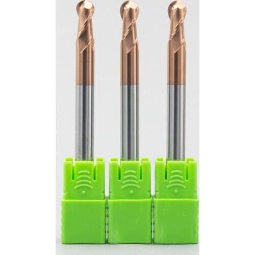 HRC60 2flute R2 R3 lengthen Long ball nose endmill tungsten carbide router bit milling cutter for CNC machine mill