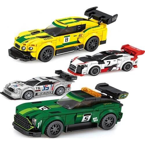 Speed Champions Super Racers Sports Racing Car Model Building Blocks DIY Bricks Moc Sets Classic Technicque City Great Vehicles