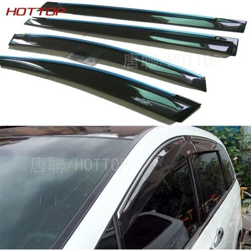 Window Visors Rain Sun Guard Vent Smoke Shade Shelters Rain Sun Window Visor For Honda Odyssey 2015 2016 4pcs/set car styling