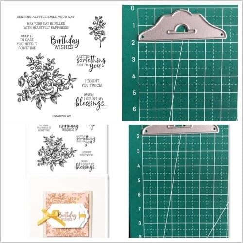 NANCY Metal Cutting Dies and Stamps for Christmas Scrapbooking Craft Stencil Seal Sheet Embossing Template Clear Stamps and Dies