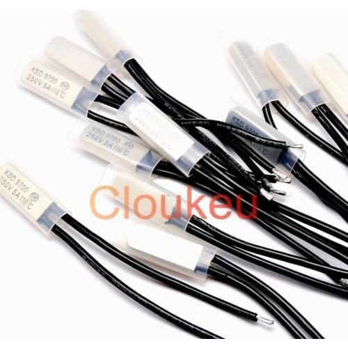 Temperature switch protector Metal KSD9700 5A 250V 15/20/25/30/35/40/45/50/55/60/65/70/75/80/85/90/95/100C degree