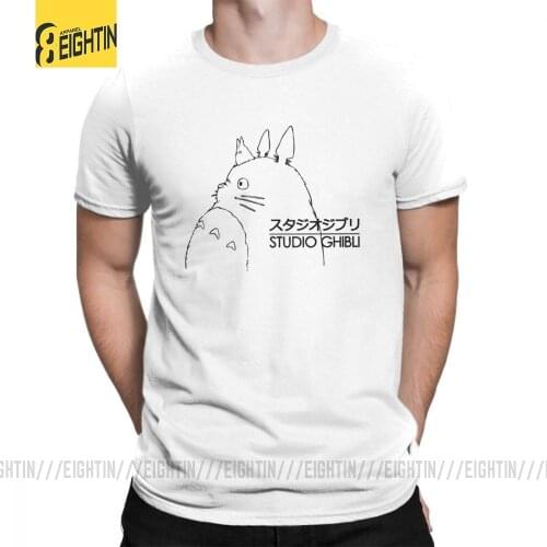 My Neighbor Totoro Studio Ghibli TotoroT-Shirts Miyazaki Hayao Male Short-Sleeve T Shirts Summer Apparel Tee Shirts Pure Cotton