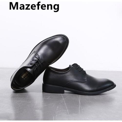 2021 New Men Dress Shoes High Quality Leather Formal Shoes Men Big Size 39-44 Oxford Shoes for Men Fashion Office Shoes Men