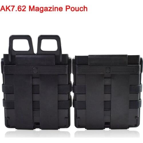 Wholesale Tactical 5.56 7.62 Double Fast Mag Molle Pouch Quick Pull M4 Hunting Rifle Gun Pistol Magazine Pouch Airsoft Outdoor
