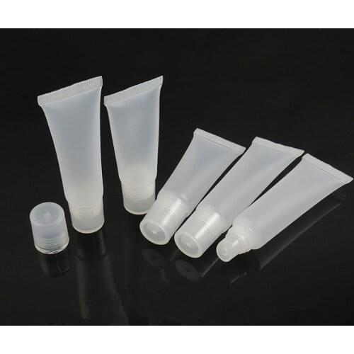 5/10/20PCS/SET 8/10/15ML Empty Lip Gloss Tubes Lipstick Tube Lip Balm Soft Tube Makeup Squeeze Clear Lipgloss Tube Container