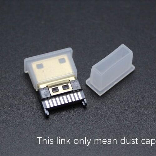 100pc dust cap for HDMI-C plug digital camera high definition cable male protective cover anticrush anti oxidation sheath