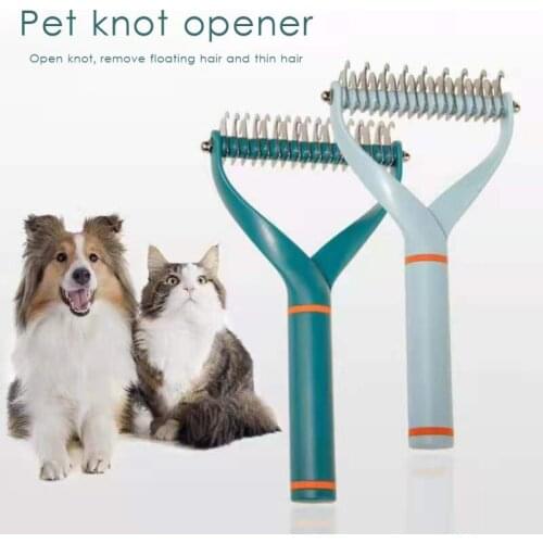 1Pcs Hair Removal Comb for Pet Cat Dog Detangler Fur Trimming Dematting Deshedding Brush Grooming Tool Dog Accessories