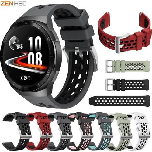 For Huawei Watch GT2e Smart Watch Band Replacement Original Style 22mm Silicone Wrist Band Strap For Huawei Watch GT 2e