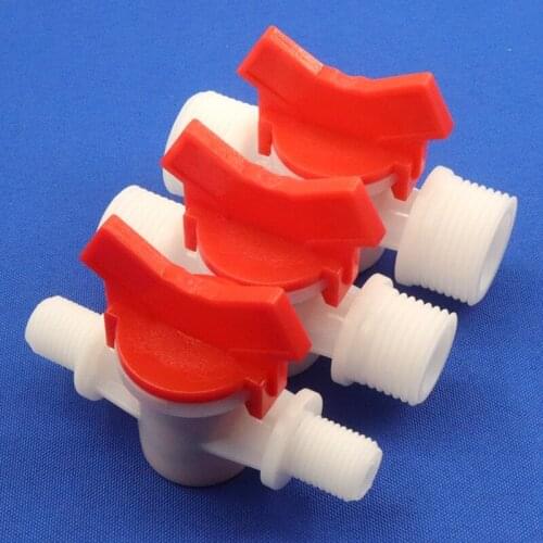1~100pcs G1/4~G3/4 POM Ball Valve Equal / Reducing Dia Aquarium Tank Water Pipe Connector Home Garden Drip Irrigation Hose Valve
