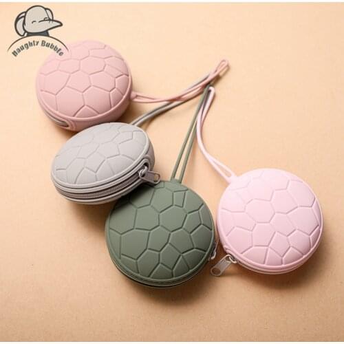 Silicone New Born Baby Accessories Portable Nipple Storage Box Food Grade Pacifier Holder BPA Free Soother Container Box Gifts