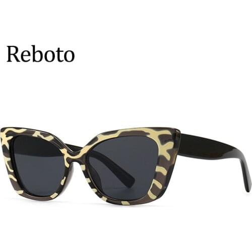 Leopard Cat Eye Sunglasses Designer Vintage Retro Style Fashion Candy Color Square Female Sunglasses Driving Trip Glasses UV400